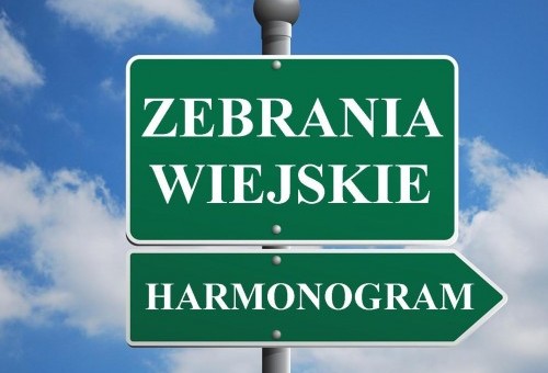 Harmonogram Zebrań Wiejskich – marzec 2022 r.